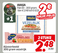  wasa knackebrod 2 300 1 pak halve vezelrijk sandwich tomato basil stuks 