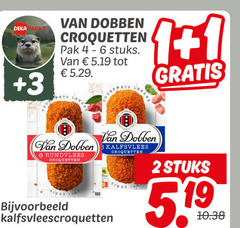  van dobben kroketten 1 2 3 6 croquetten pak stuks rundvlees kalfsvlees kalfsvleescroquetten 