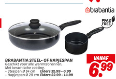  brabantia steelpan hapjespan 14 28 free steel warmtebronnen keramische coating cm elders 