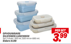  lunchbox 3 350 opvouwbare siliconen stuks ml elders 3.99 