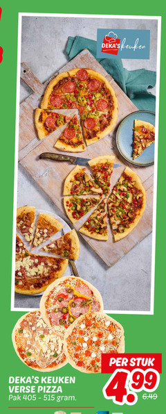  verse pizza keuken pak stuk 4 99 