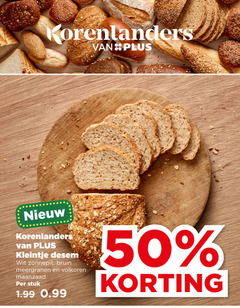  brood 50 korenlanders kleintje wit zonnepit bruin meergranen volkoren maanzaad stuk 