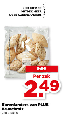  bolletjes 9 klik korenlanders koren brunch mix zak stuks 