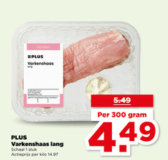  varkenshaas 1 4 300 varken lang gebruiken gekoeld gewicht schaal stuk actieprijs kilo 