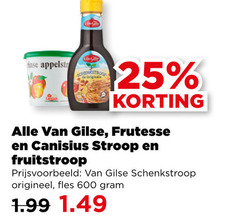  appelstroop stroop 25 600 schenkstroop originele gilse frutesse canisius fruitstroop origineel fles 
