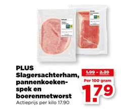  spek slagersachterham boerenmetworst 100 pannenkoeken actieprijs kilo 