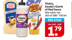  yildriz goudas glorie fritessaus snacksaus mayonaise 15 750 romig knoflook turks mad sauce originele amerikaanse tubes 500-750 ml stuk 