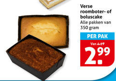  cake 350 verse roomboter pakken pak 