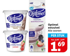  optimel kwark vruchtenyoghurt yoghurt stracciatella bosvruchten aardbei suiker eetzuivel soorten stuk 