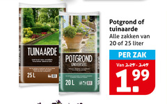  potgrond tuinaarde 2 20 25 garden toy zakken liter zak 