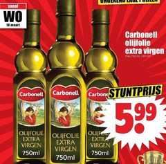  carbonell olijfolie 18 750 fles ml 750ml 5.99 