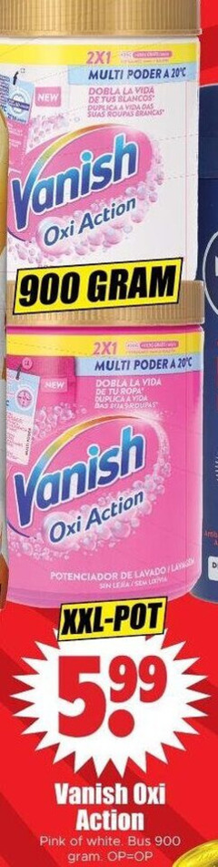  vanish vlekkenverwijderaar 20 new multi dobla la blancos das action europa leria xxl pot pink white bus 