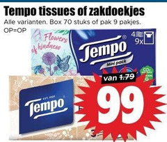  tempo zakdoeken tissues 9 99 zakdoekjes box stuks pak flowers mini pack 