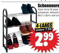  schoenenrek 4 10 64 circa paar schoenen cm elders 