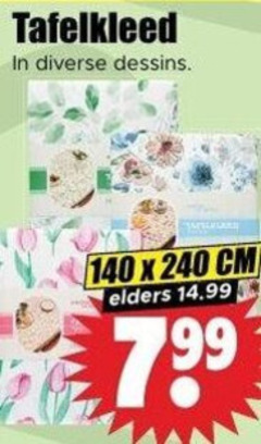  tafelkleed 140 240 dessins cm elders 