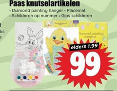 knutselpakket 99 paas knutselartikelen diamond painting hanger placemat schilderen nummer gips hangers elders 