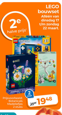  2 4 9 17 22 25 31 1948 2e halve lego bouwset creator 8 daisies go botanicals madeliefjes stuks 