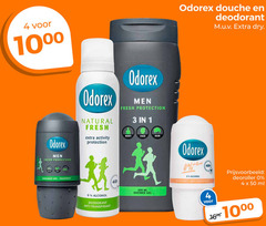  odorex douchegel deodorant 1 3 4 16 50 300 1000 7675 douche dry men fresh protection natural activity body face hair anti transpirant alcohol ml shower gel deoroller 