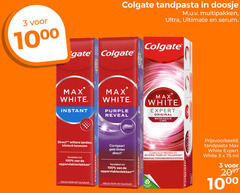  colgate tandpasta 3 5 100 10 doosje multipakken ultra ultimate serum gate white instant purple reveal expert original days tanden klinisch bewezen gele tinten verwijdert veilig glazuur clinically proven to reverse years new dual stain prevention system recyclable tube winter ml 