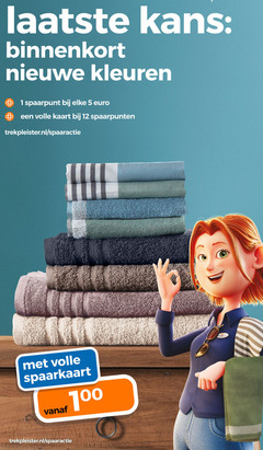 klik op dit plaatje voor een vergroting en voor vergelijkbare aanbiedingen gerelateerd aan
5 12 100 kans nieuwe kleuren 1 volle kaart spaarpunten trekpleister.nl spaaractie spaarkaart 5 12 100 kans nieuwe kleuren 1 volle kaart spaarpunten trekpleister.nl spaaractie spaarkaart