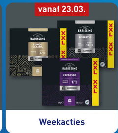 klik op dit plaatje voor een vergroting en voor vergelijkbare aanbiedingen gerelateerd aan
barissimo koffiecups 100 lungo classic aluminium xxl 6 12 espresso 7 ristretto 10 barissimo koffiecups 100 lungo classic aluminium xxl 6 12 espresso 7 ristretto 10