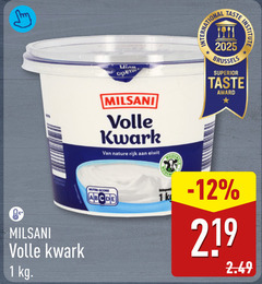  milsani kwark 1 219 volle institute nature rijk eiwit brussels superior taste award ide score 