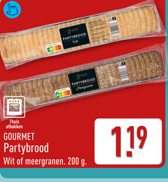 stokbrood 200 partybrood nutri score meergranen thuis afbakken gourmet wit 