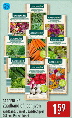  5 gardenline fleurs plantes aromatiques italiennes italiaanse kruiden geliefde perl m2 grohe bum zaad roquettes rucola mix carottes wortelen jardin salades sla variatie baby leaf cars ruban radijs bloemenweide bijen zaadband for schijven cm stuk 
