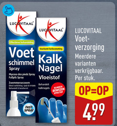  lucovitaal voet schimmel spray des pieds zwemmerseczeem verlichting jeuk irritatie beschermt fast kalk nagel vloeistof kalknagels klinisch bewezen effectief verzorging meerdere stuk 