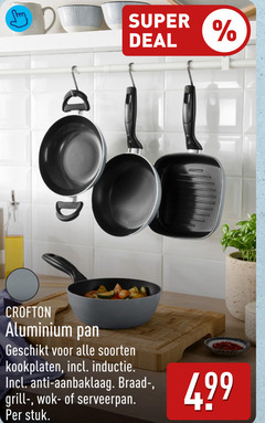  super deal aluminium pan soorten kookplaten inductie anti aanbaklaag braad grill serveerpan stuk 