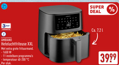  2 3 9 11 180 1650 jaar heteluchtfriteuse xxl frituurmand instelbare temperatuur 40-200 stuk m2 super deal ca. 