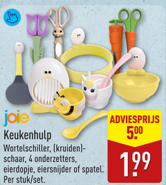  4 500 joie keukenhulp kruiden schaar onderzetters eierdopje eiersnijder spatel stuk 