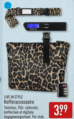  unit live style toilettas cijferslot kofferriem digitale stuk 