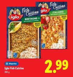  100 iglo fish cuisine bretagne style peterselie citroen nieuwe italiano tomaat mozzarella filet diepvries 