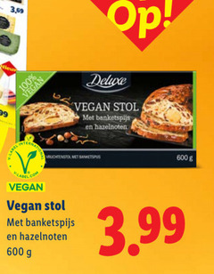  100 600 3 69 stol banketspijs hazelnoten label vruchtenstol 3.99 