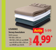  100 180 200 livarno jersey hoeslaken katoen 90-100 cm 140-160 5.99 