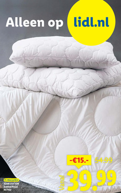  99 lidl.nl john cotton dekbed royal all year 