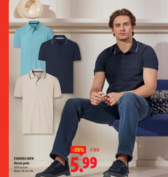  100 esmara men heren polo katoen maten xxl 5.99 