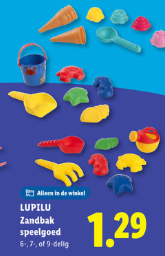  9 lupilu zandbak speelgoed delig 