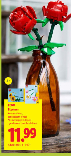  8 lego bloemen lotus zonnebloem roos geadviseerd 