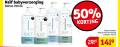  naif babyverzorging 50 500 700 ml micro plastics baby kids wash gel gently cleanses body and face shampoo softly hair perfume microplastics nourishing 