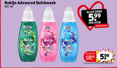  robijn wasmiddel 15 22 advanced quickwash ml schoon min minuten stuk scan kaart bloom morning 