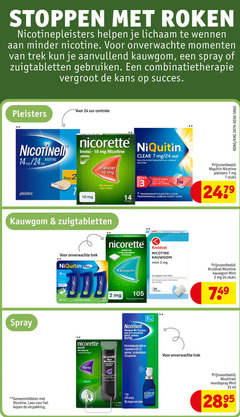  1 2 3 7 10 14 15 24 100 150 stoppen roken lichaam minder nicotine onverwachte momenten trek aanvullend kauwgom spray zuigtabletten gebruiken kans succes pleisters nicotinell mg uur stap controle nicorette pleister niquitin clear gebruik klaar transparante week stuks suikervrij kruidvat mint mini 4mg go kauwgommen mondspray verstuiving ml geneesmiddelen lees sprays fles 