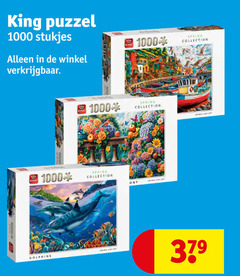  king legpuzzel 1000 puzzel stukjes spring collection dolphins 