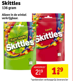  skittles snoep 219 crazy sours fruits king 
