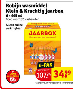  robijn wasmiddel 6 klein ml wasbeurten online klaar jaar wassen verzending pak 