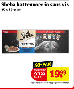  sheba kattenvoer 40 saus vis new pack selection selene pak 