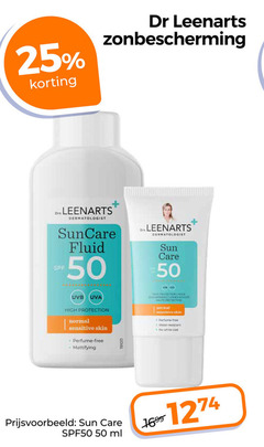  25 50 dr zonbescherming suncare fluid sun care uvb uva high protection normal sensitive skin perfume free white spf50 ml 