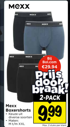  heren boxershorts 2 mexx mos soorten maten xxl bol.com pack stuks 