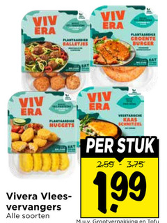  balletjes burger nuggets vivera vlees vervangers soorten say vegetarische kaas schnitzel bay stuk grootverpakking tofu 